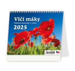 Kalendář 2025 Vlčí máky...