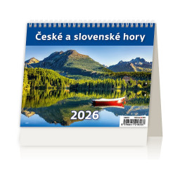Kalendář 2026 stolní České...