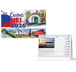 kalendář 2026 stolní Česká...