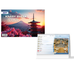 kalendář 2026 stolní Krásy...