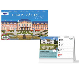 kalendář 2026 stolní Hrady...