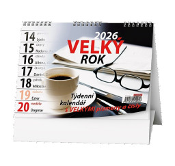 Kalendář 2026 stolní Velký...