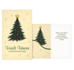 vánoční přání s klopou na...