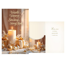 vánoční přání s klopou na...