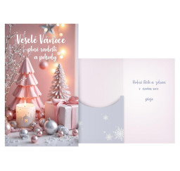 vánoční přání s klopou na...