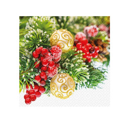 vánoční ubrousky P 33x33...