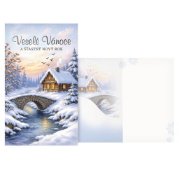 vánoční přání s klopou na...