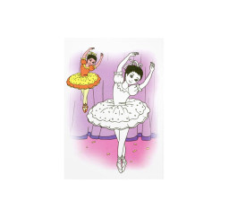 omalovánky A4 Baleríny...