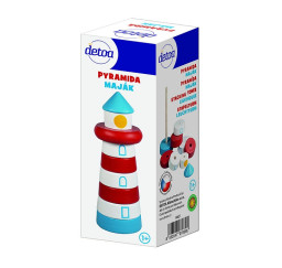 Kostky pyramida maják dřevo...