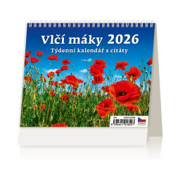 kalednář 2026 stolní Vlčí...