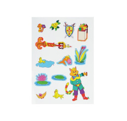 omalovánky se samolepkami...