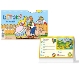 kalendář 2027 stolní Dětský...