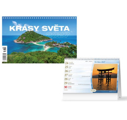 kalendář 2027 stolní Krásy...