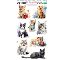 Obtisky kočky a koťata 02...
